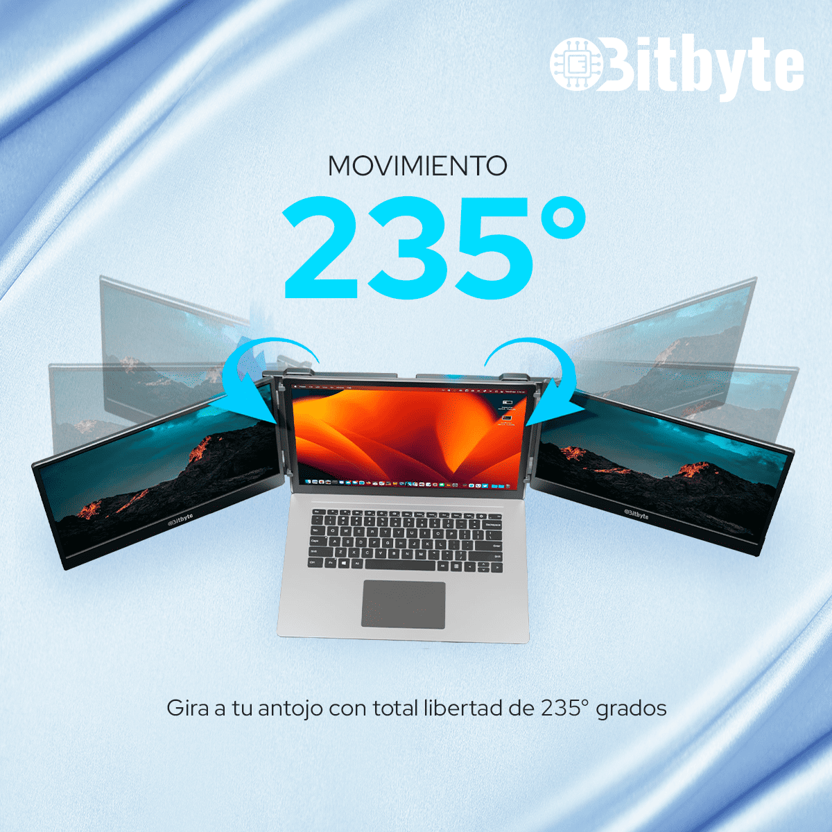 Monitor Doble Bitbyte 14" Full HD-5