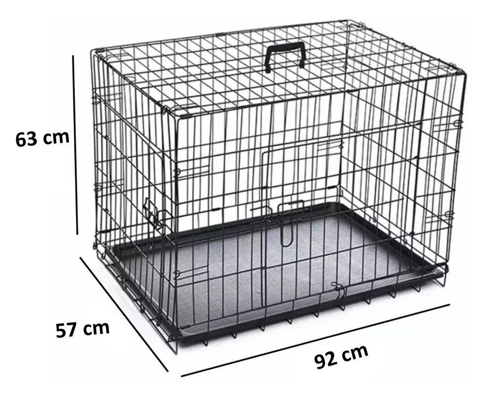 Canil Para Perros Desarmable 2 Puertas - Jaula Max 50 Kg-1
