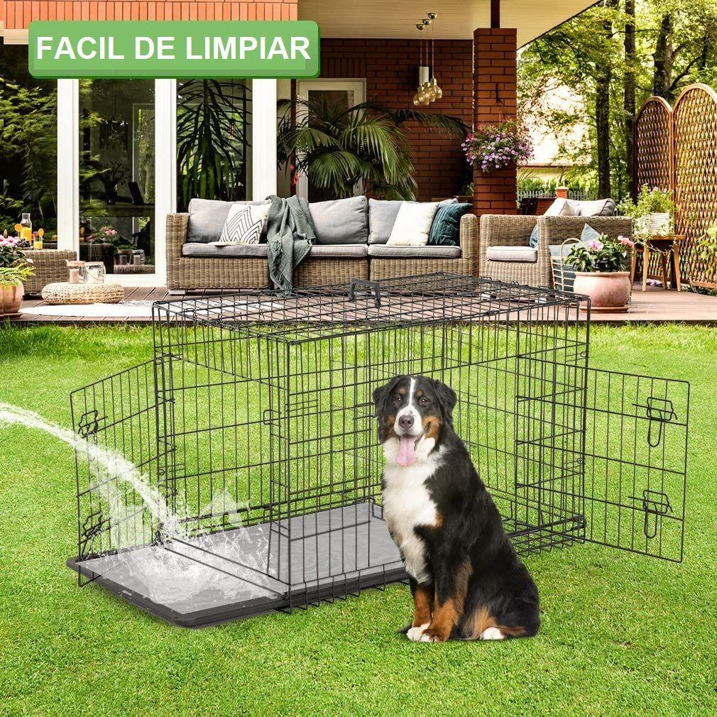 Canil Para Perros Desarmable 2 Puertas - Jaula Max 50 Kg-4