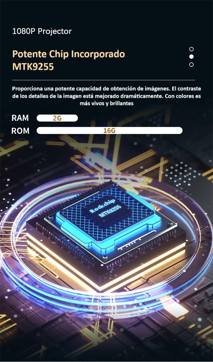 Proyector Sun11 9000 Lm 1080p Con Android Y Bluetooth-3
