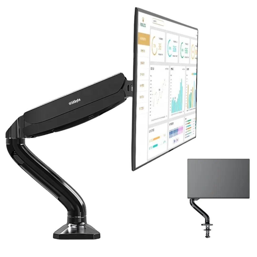 Soporte Monitor Escritorio 13 -32 Pulgadas Brazo Articulado Color Negro-0