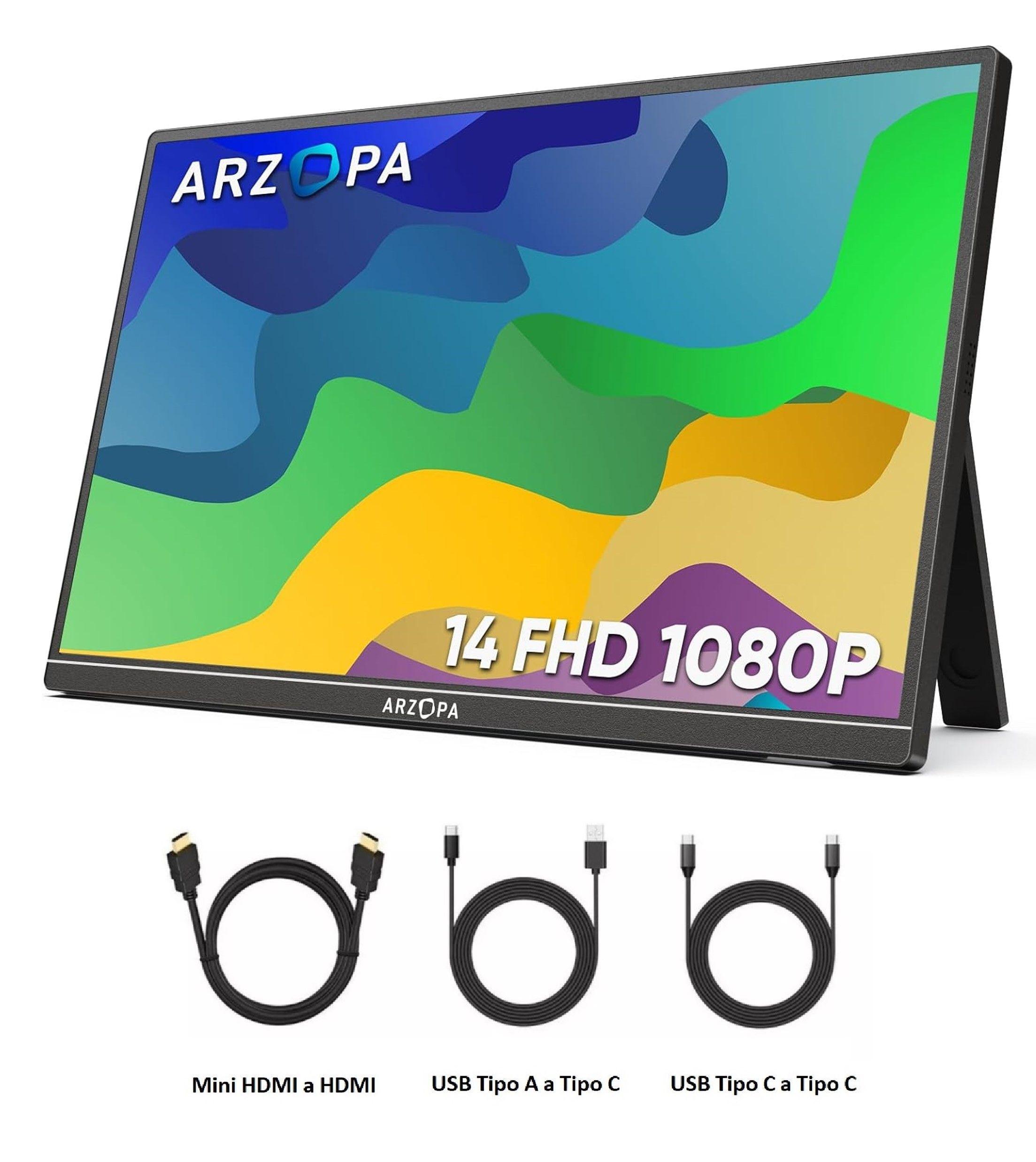 Monitor Portatil 14” 1080p Hdr Ips 60h A1 Con Parlante-1