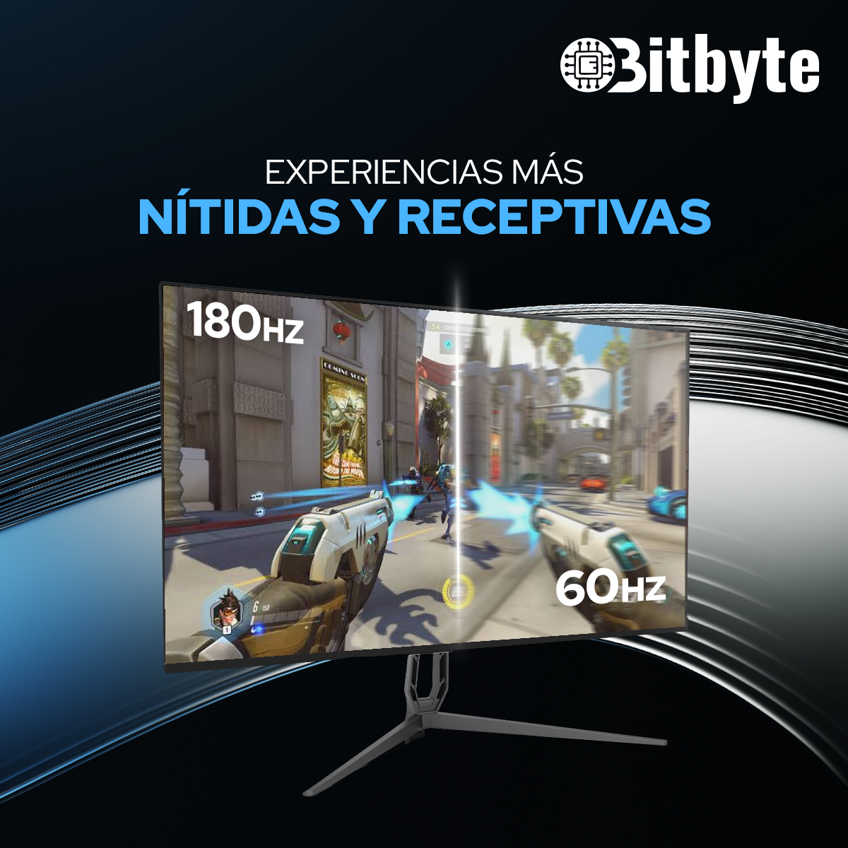 Monitor Gamer 24" Pulgadas Full HD 180Hz 1ms HDMI Bitbyte-2