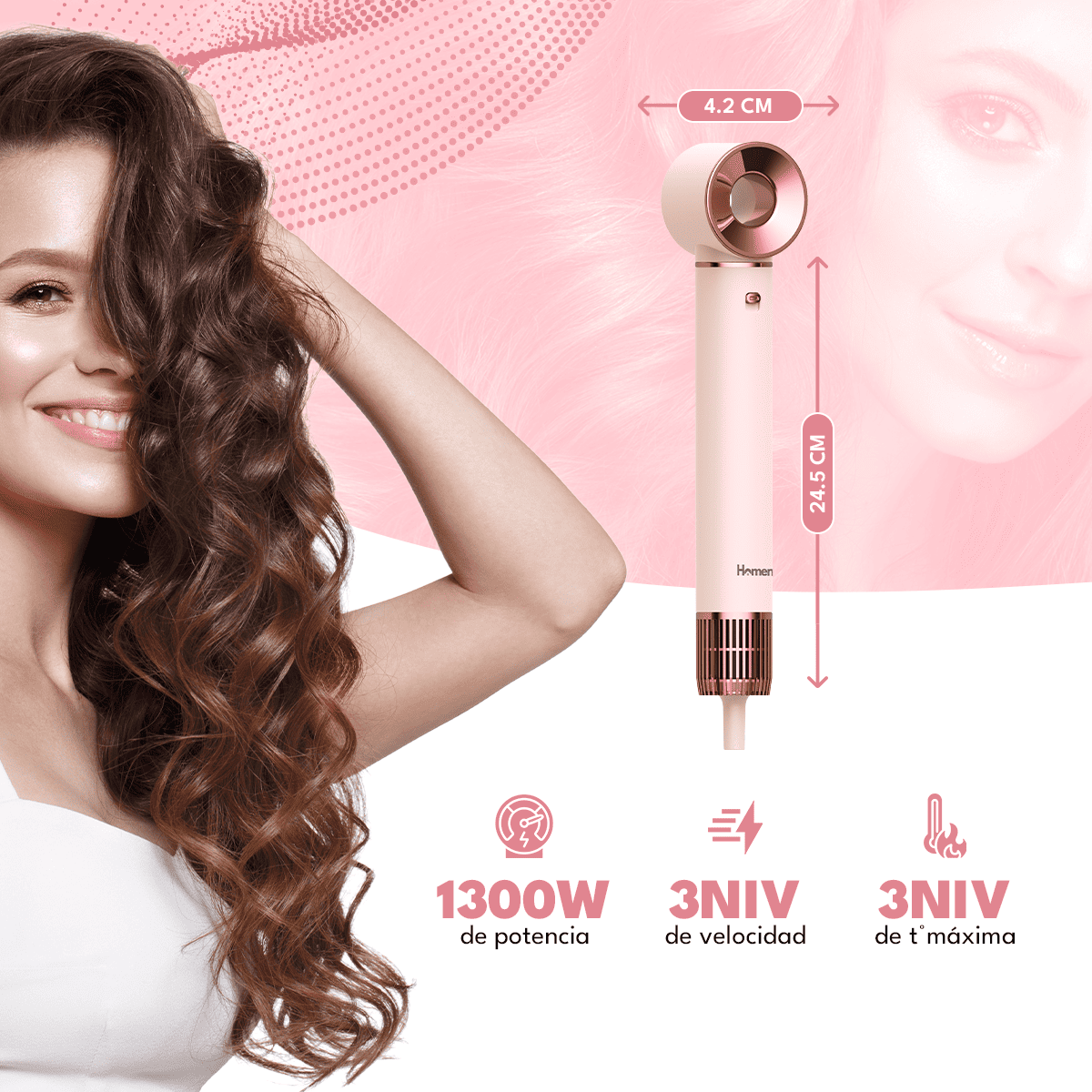 Secador De Pelo 6 En 1 Multifunci n Homen EC T cnolog a Iones-5