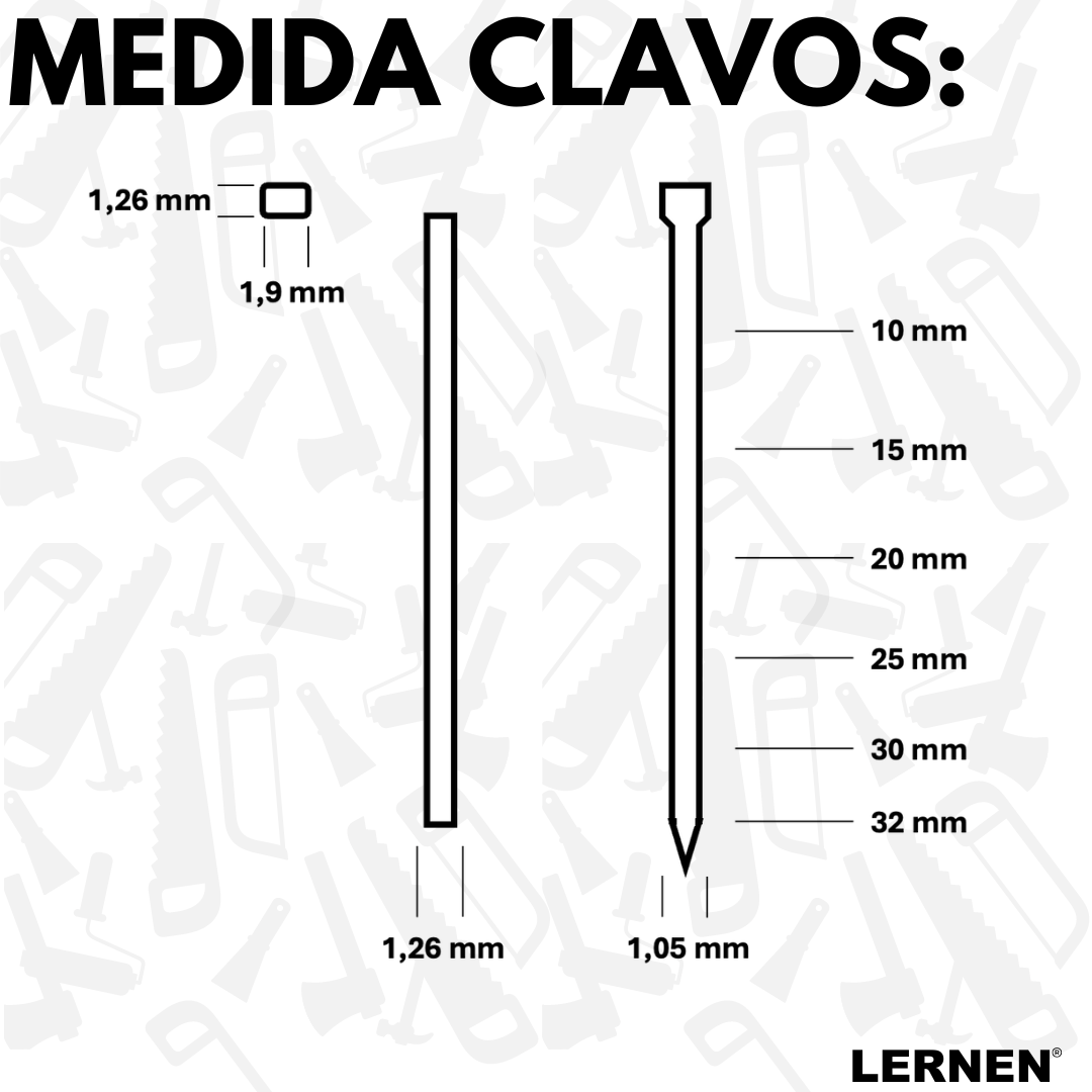 Pistola de Clavos y Grapas Inalambrica con 2 Baterías-2