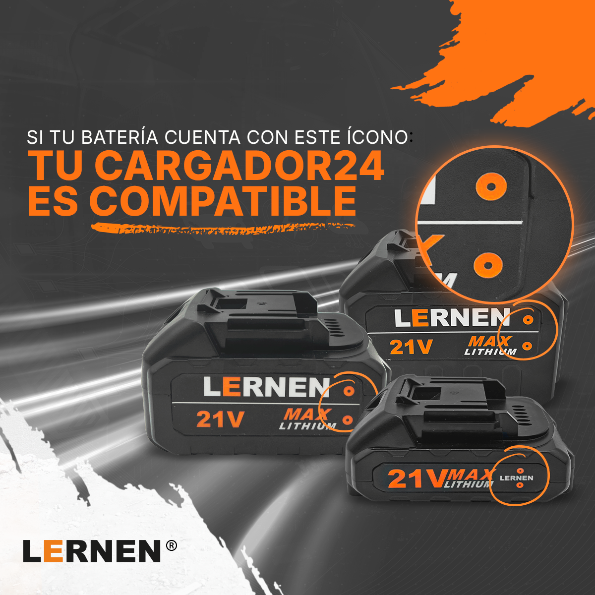 Batería Lernen 21v 2.000 Mah-4