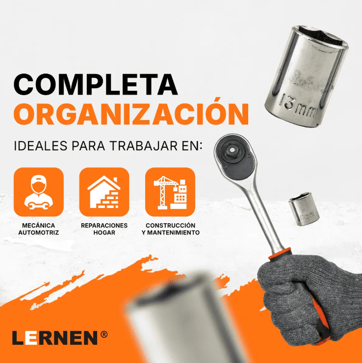 Juego De Dados Lernen 216 Piezas Kit De Herramientas-7