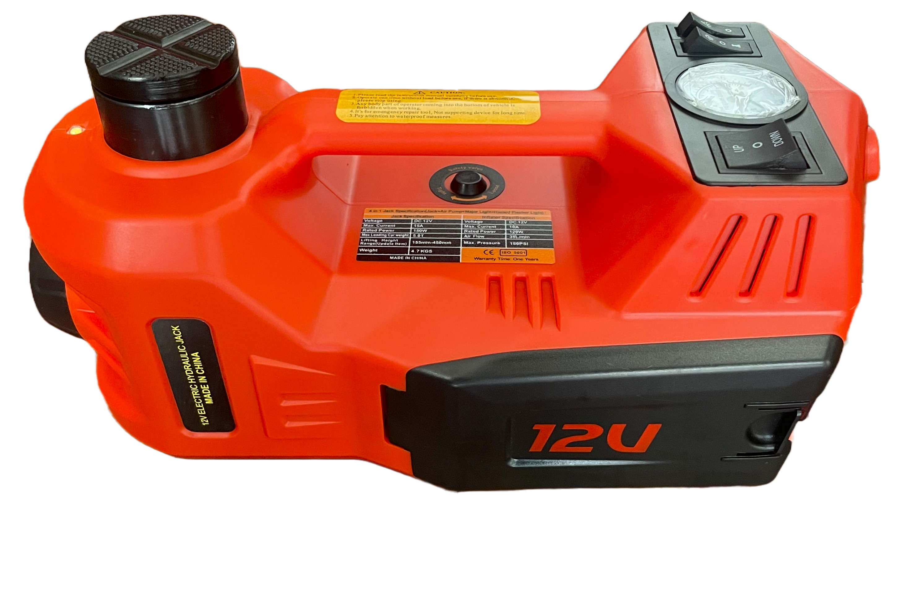 Kit 5 En 1 Infaltable Auto Compresor, Gata Llave De Impacto-3