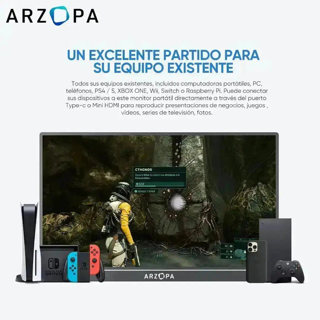 Monitor Portátil Arzopa Z1FC - 16.1" + Funda-3