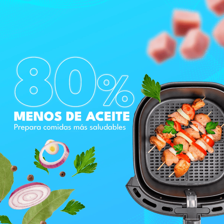 Freidora de Aire 5 5 Litros 1 350W Homen con Panel Touch Mayor capacidad y control-7