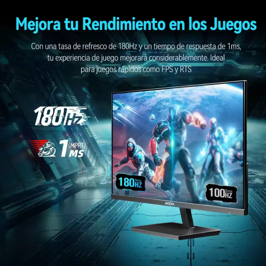 Monitor Gamer 27" ARZOPA M1RC 180Hz 2K QHD-2