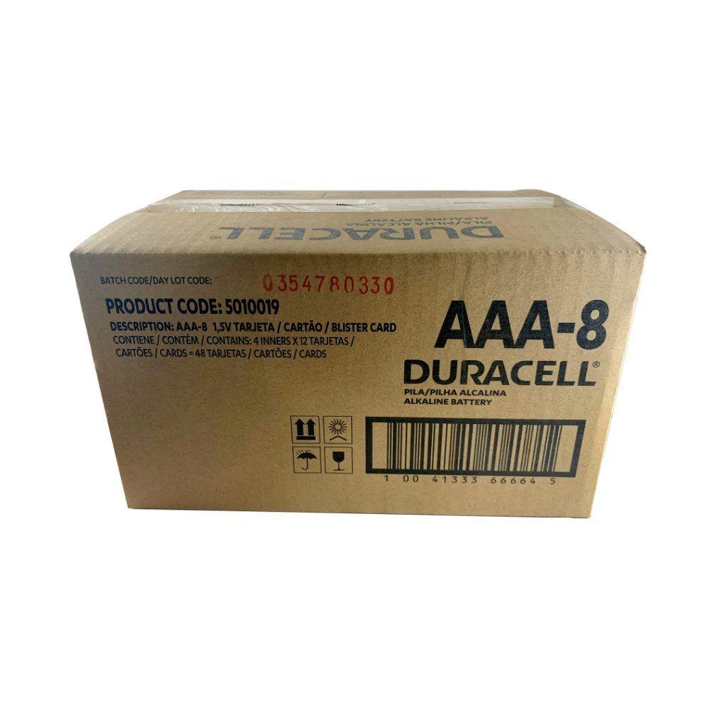 Caja 384 Pilas Triple A Duracell - Pack de 8 -0