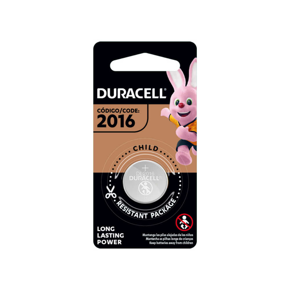 Pila CR2016 / DL2016 3v – Duracell Litio-0