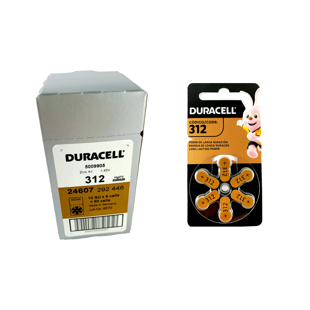 Pack 60 Duracell Activair 312 Batería Audífonos-2