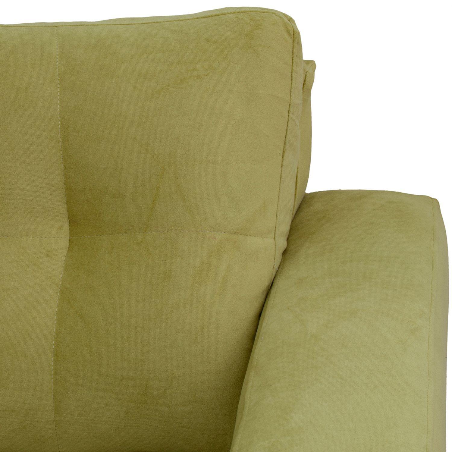 Sofá Seccional Valentina de Felpa - Pistacho-5