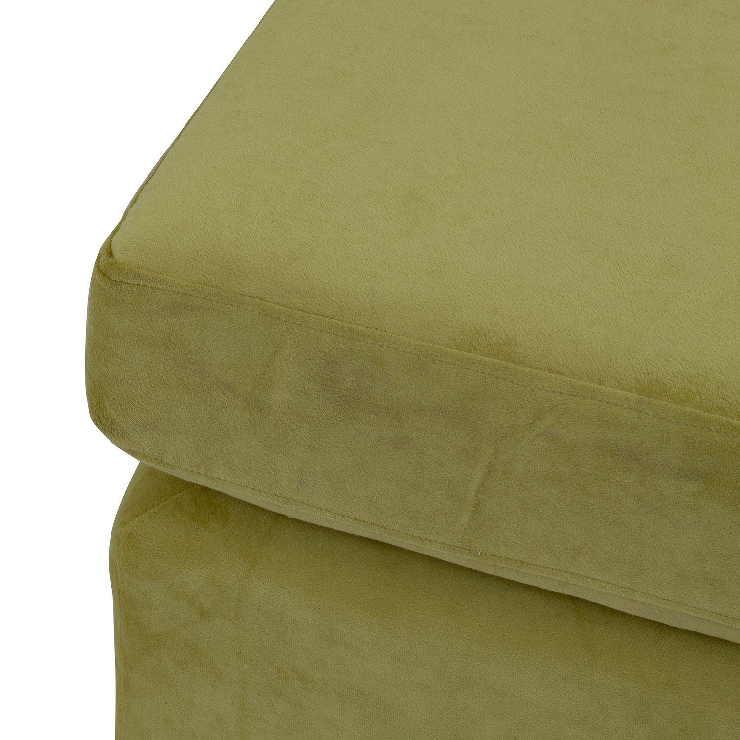 Sofá Seccional Valentina de Felpa - Pistacho-6