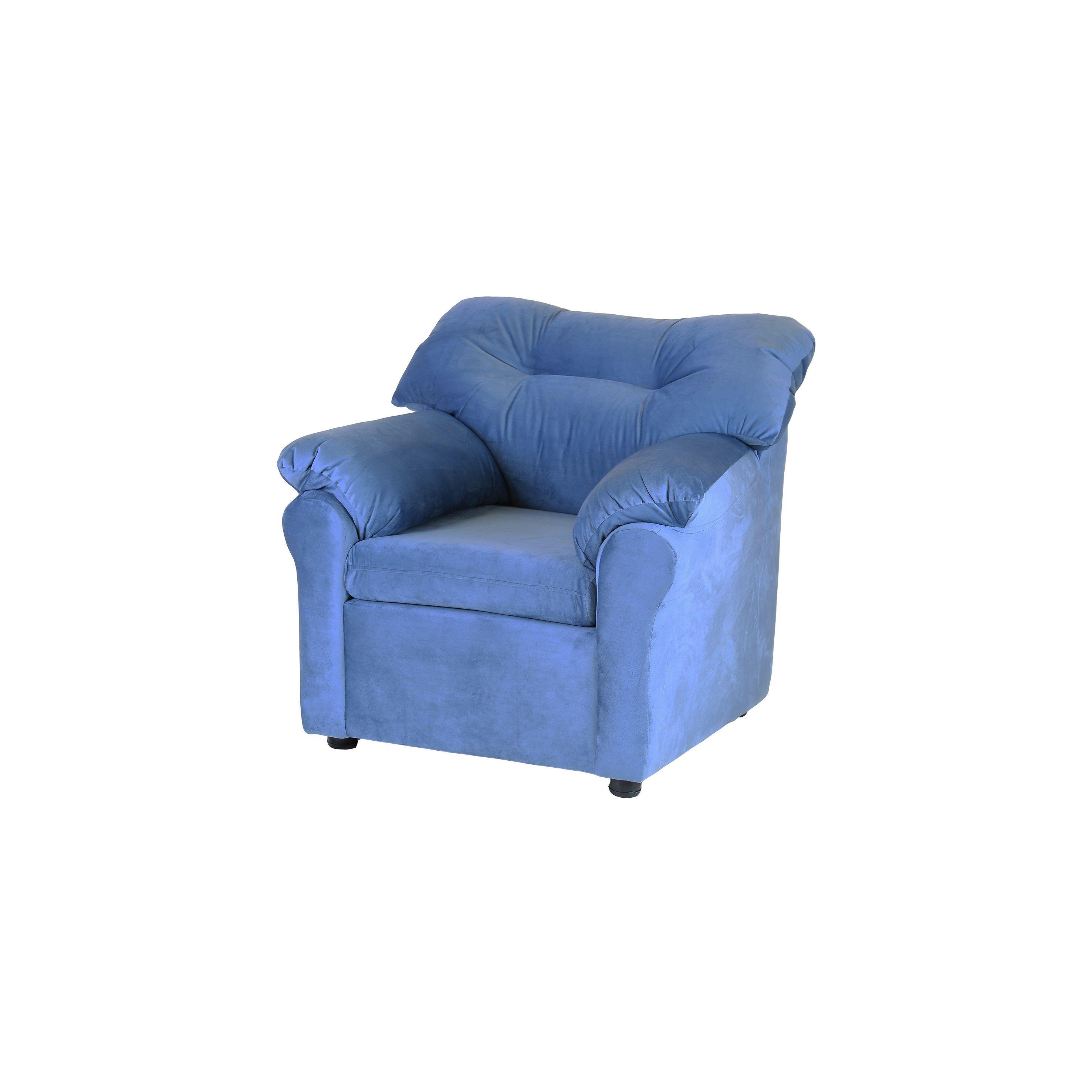 Sofá Madrid de 1 Cuerpo - Felpa Azul Petroleo-3