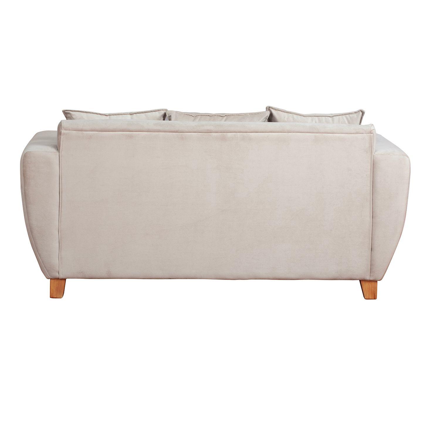 Sofá Perugia 3 Cuerpos Felpa Beige-3