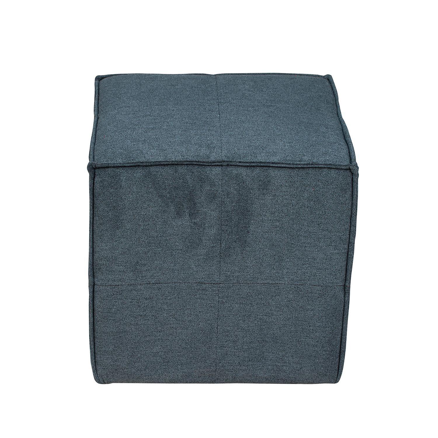 Sofá Modular Fortaleza 3 cuerpos y 2 Poufs - Tela Lino Finesse Gris-7