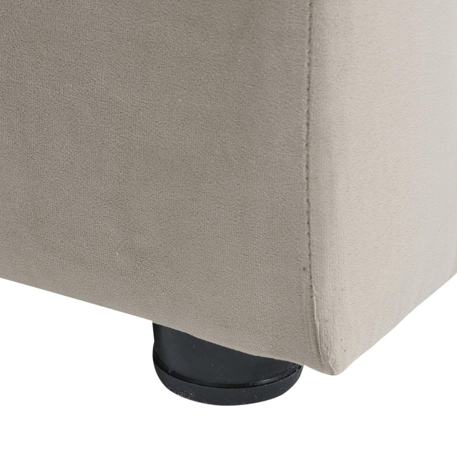 Sofá Madrid de 1 Cuerpo -  Felpa Beige-3