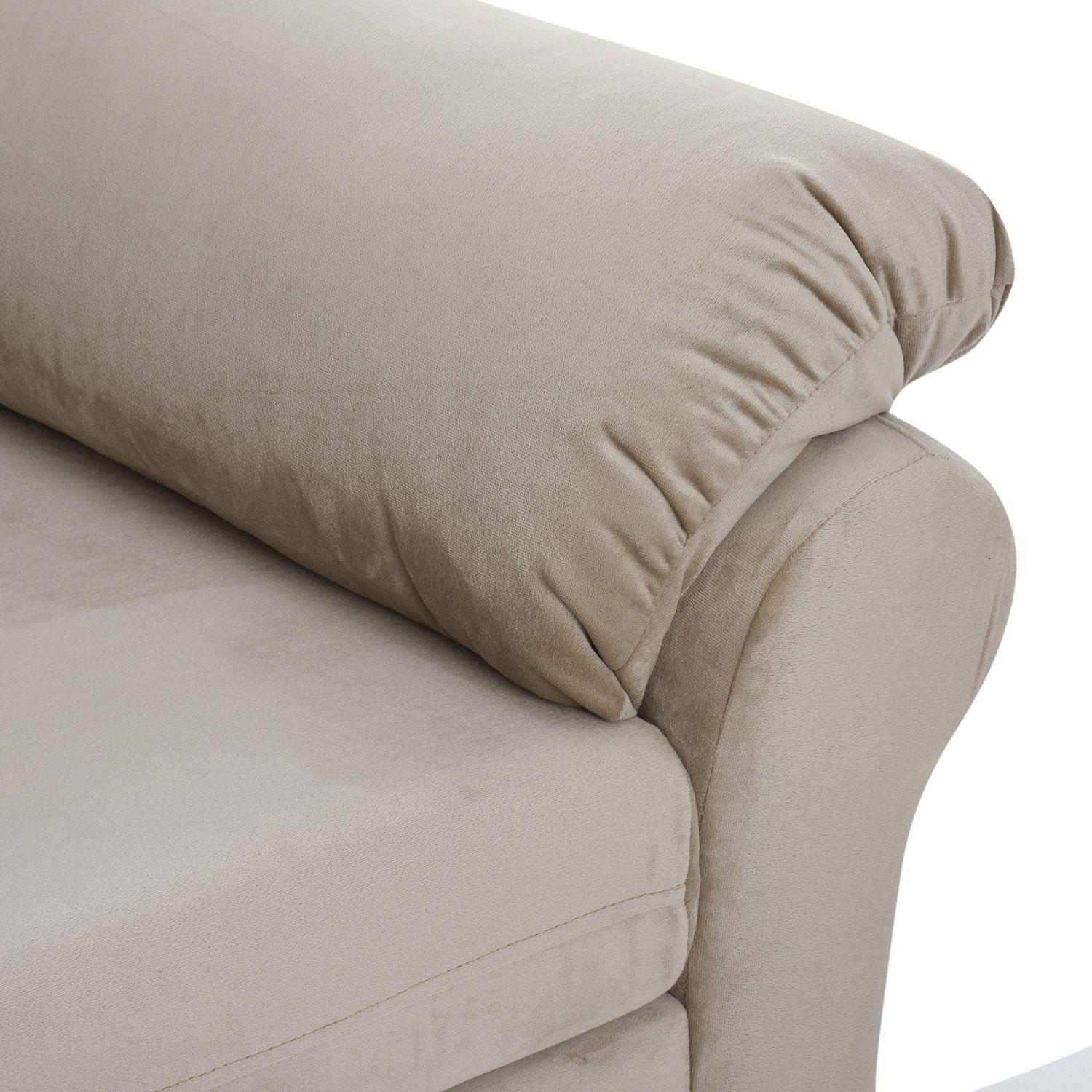 Sofá Madrid de 1 Cuerpo -  Felpa Beige-5