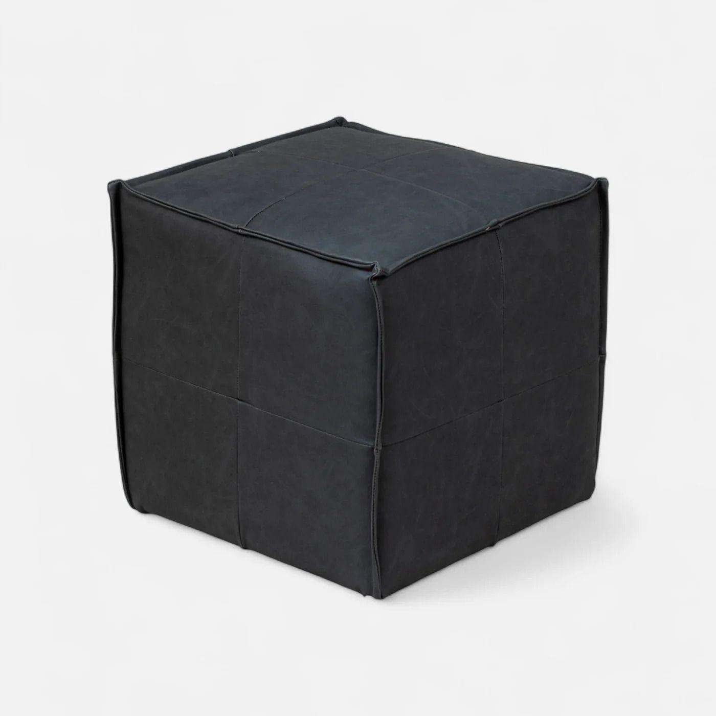 Sofá Modular Fortaleza 3 Cuerpos - Cuero Reconstituido Negro-4