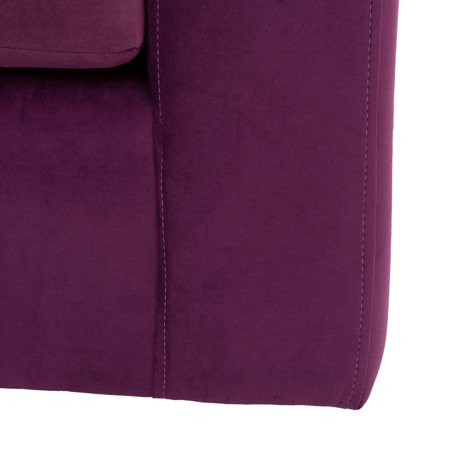 Sofá Seccional Valentina de Felpa - Lila-5