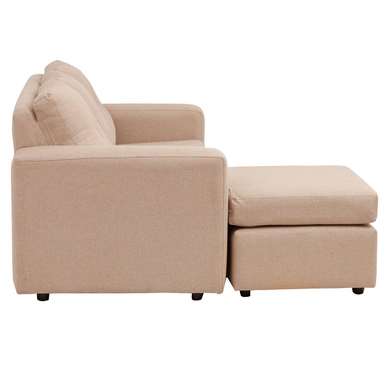 Sofá Seccional Valentina de Lino - Beige-1