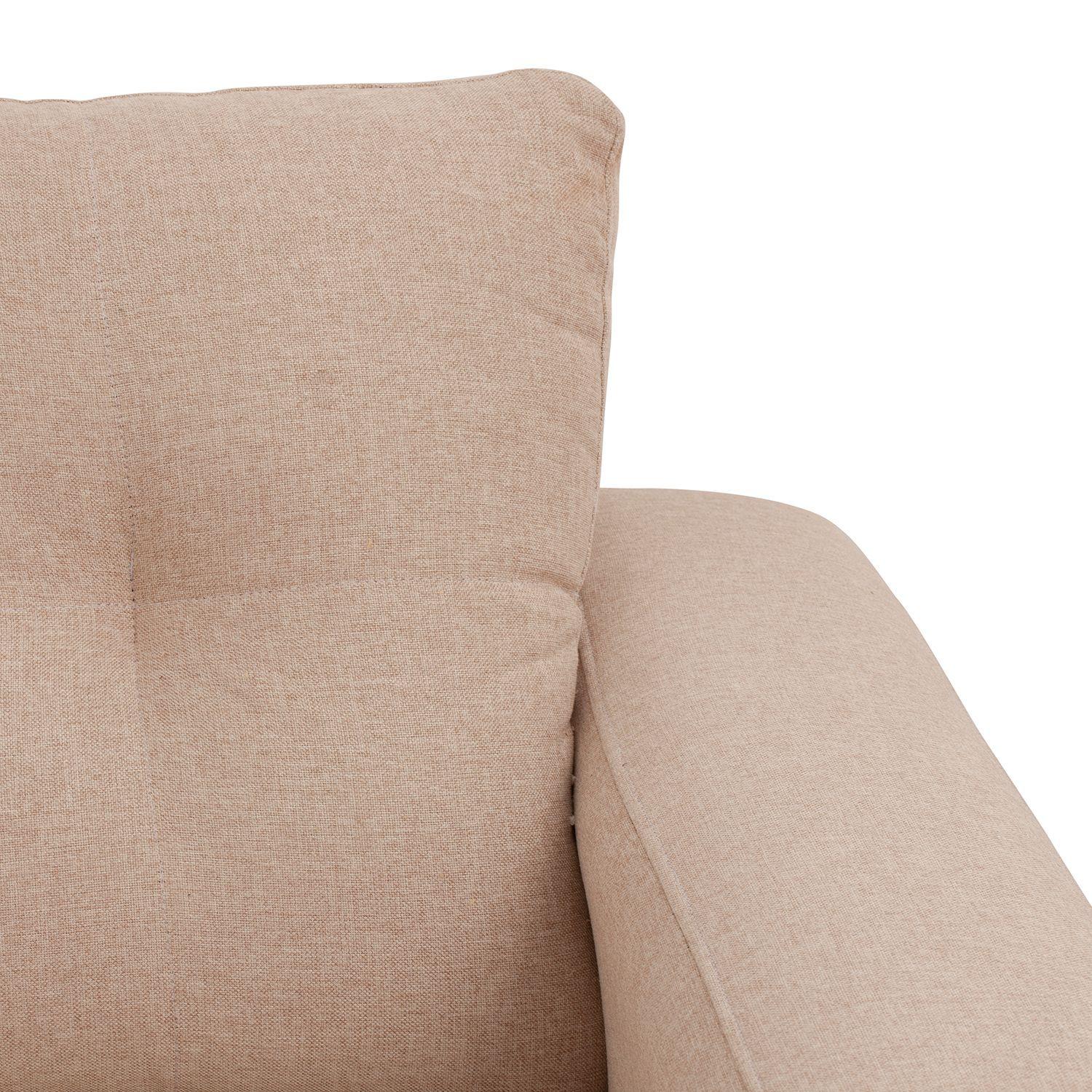 Sofá Seccional Valentina de Lino - Beige-5