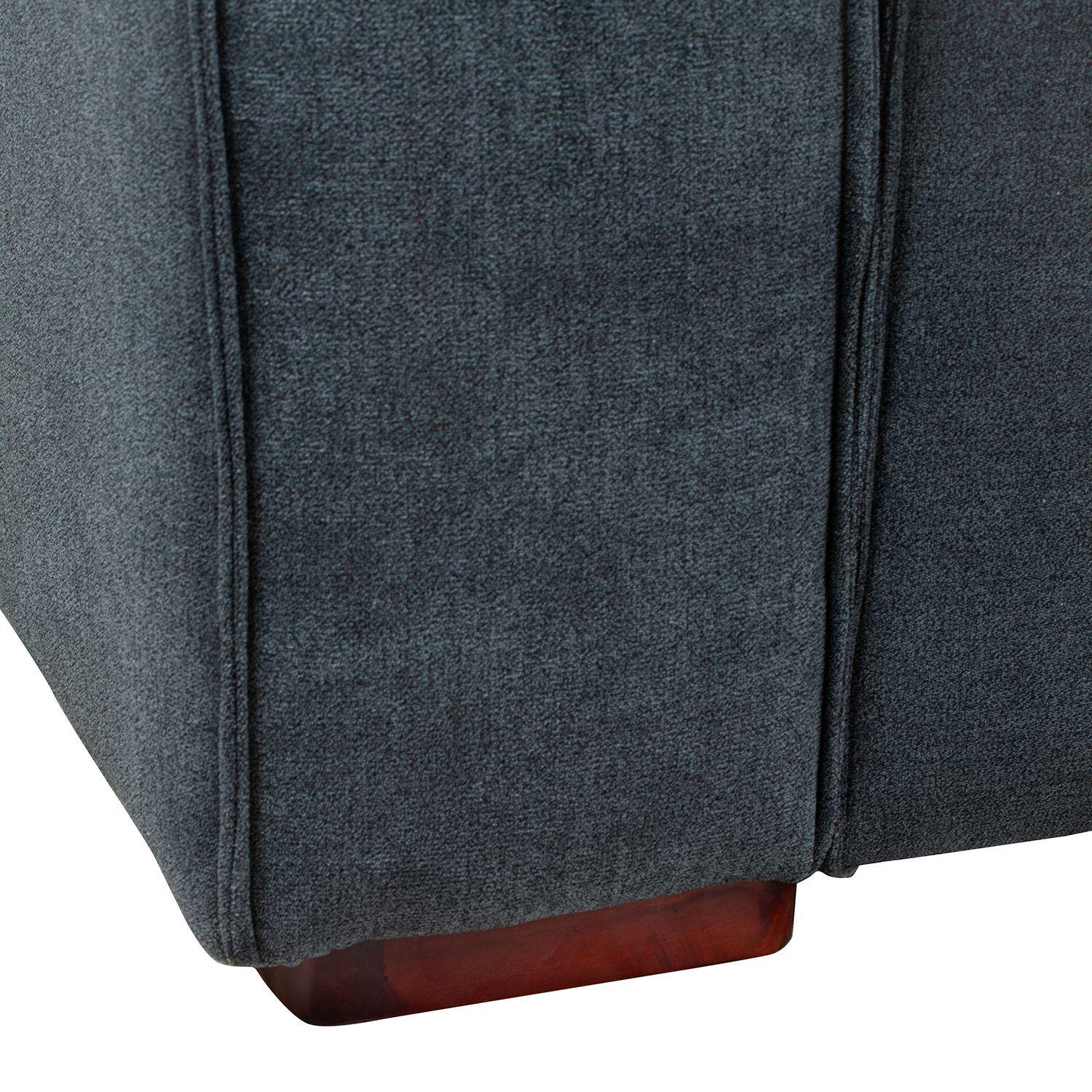 Sofá Modular Fortaleza 3 Cuerpos - Tela Lino Finesse Gris-4