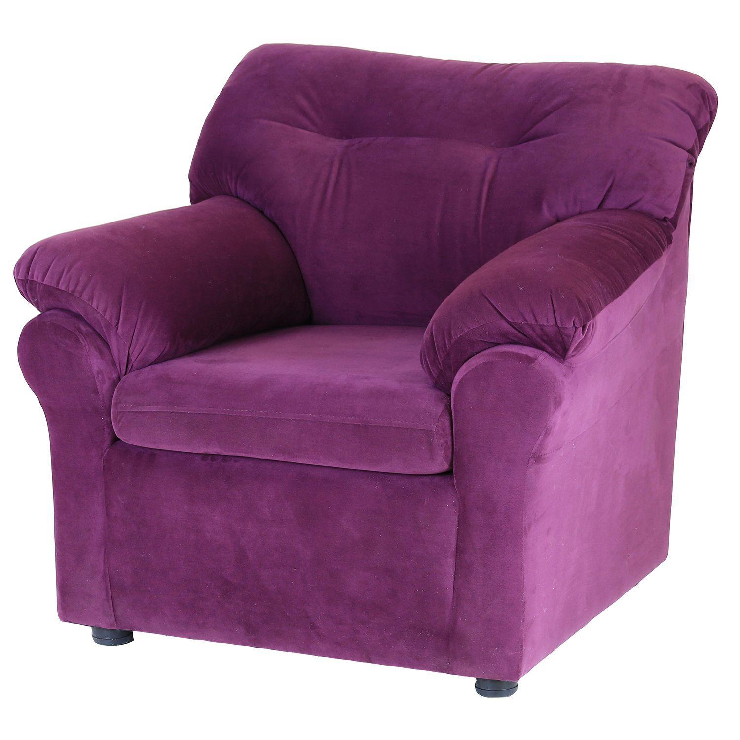 Sofá Madrid 3-1-1 de Felpa - Lila-3