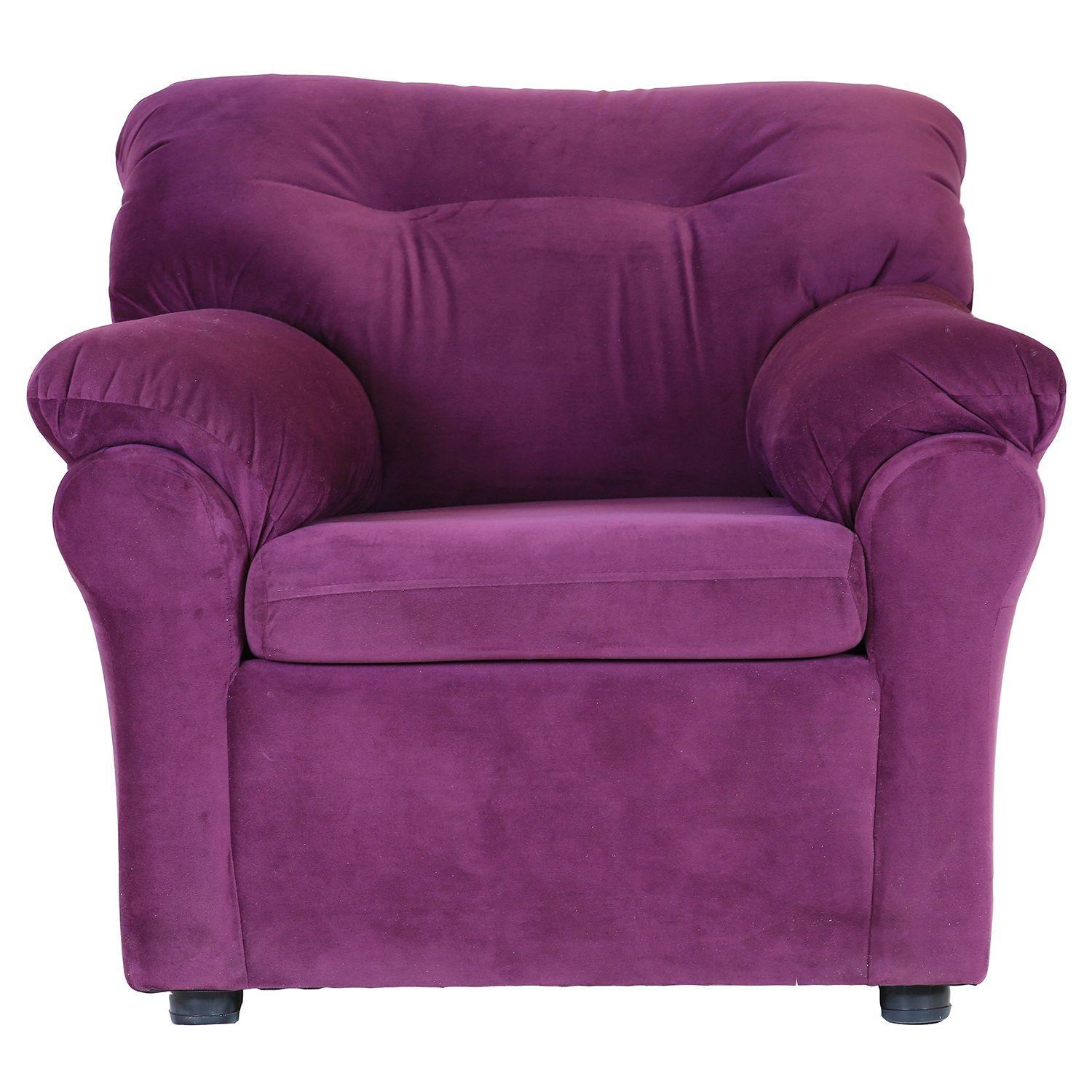 Sofá Madrid 3-1-1 de Felpa - Lila-4