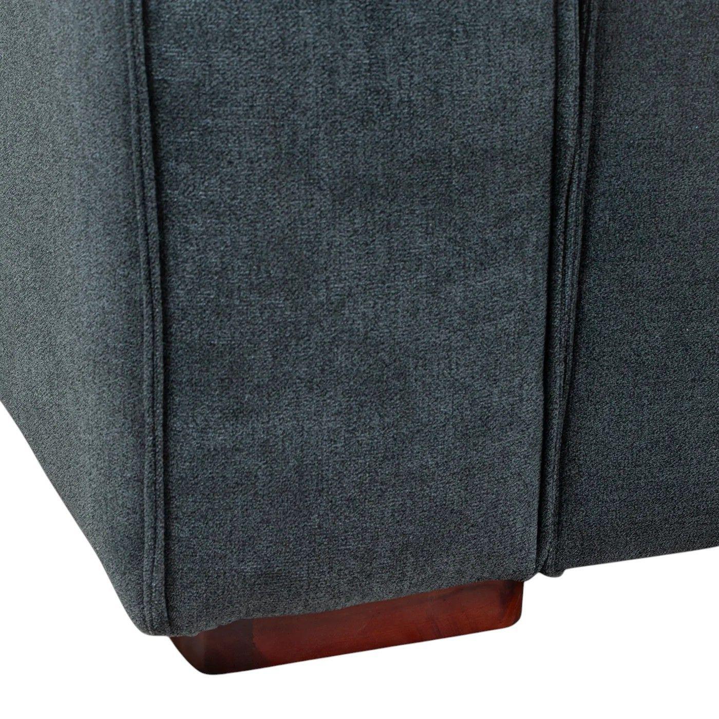 Sofá Modular Fortaleza 2 cuerpos - Tela Lino Finesse Gris-3