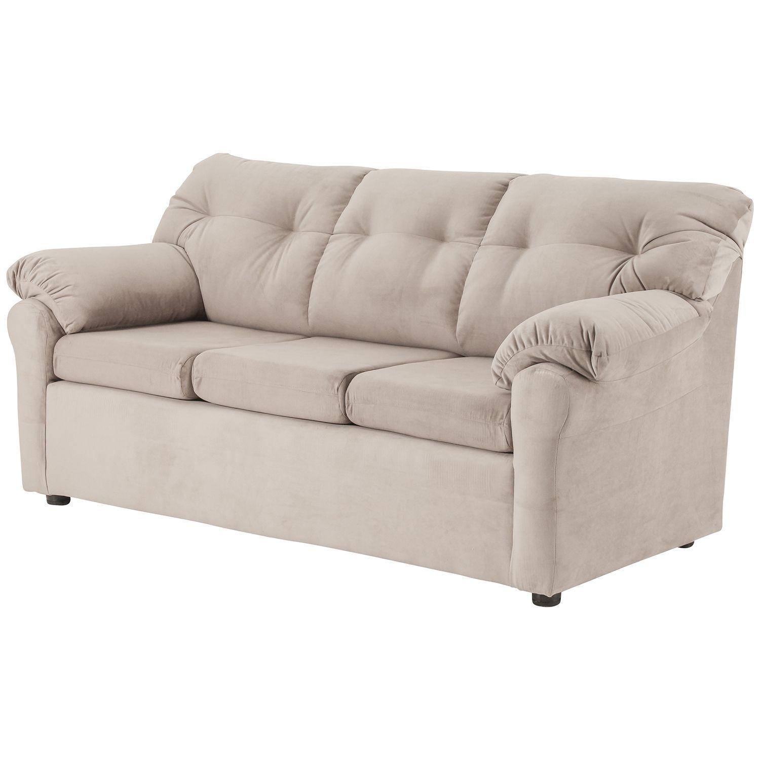 Juego de Living Madrid 3-2-1 de Felpa Beige-2