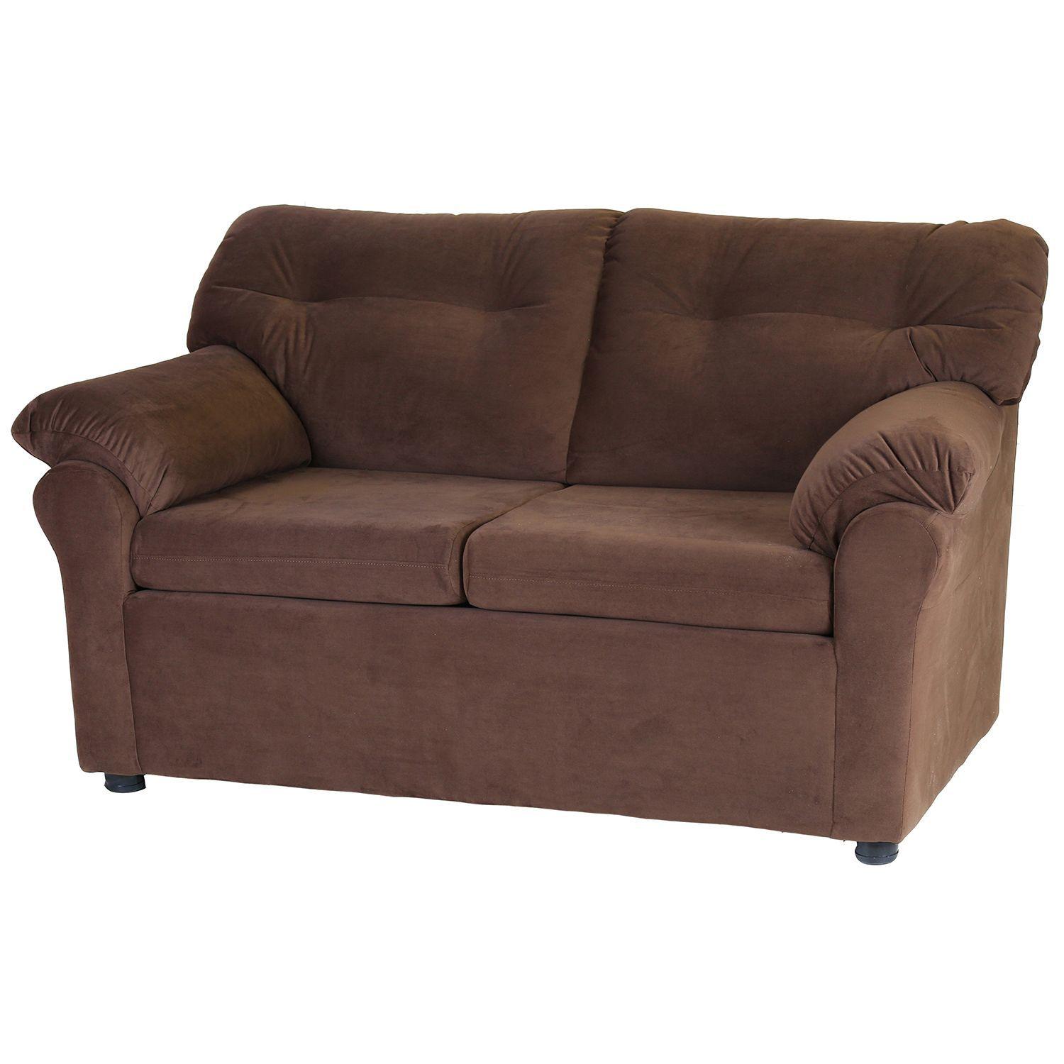 Juego de Living Madrid 3-2-1 de Felpa Chocolate-4