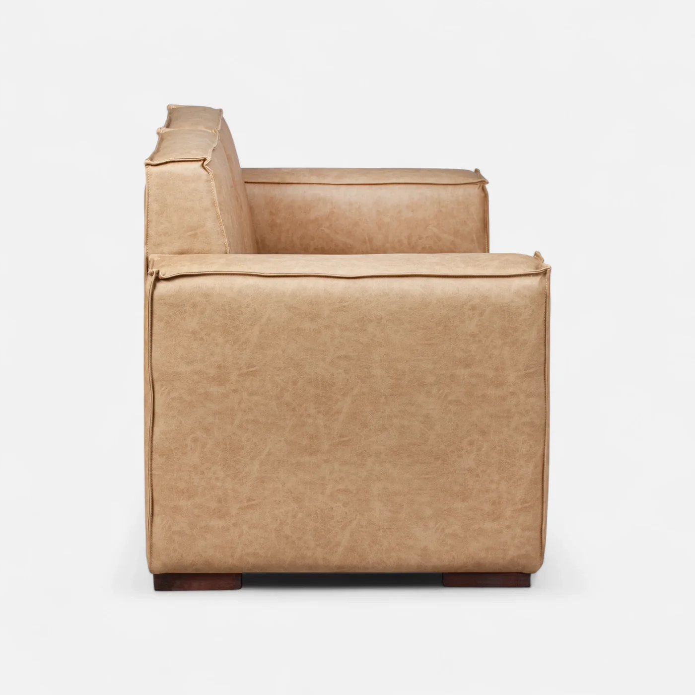 Sofá Modular Fortaleza 2 cuerpos -  Cuero Reconstituido Beige-2