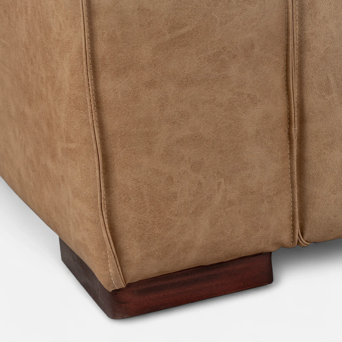 Sofá Modular Fortaleza 2 cuerpos -  Cuero Reconstituido Beige-3
