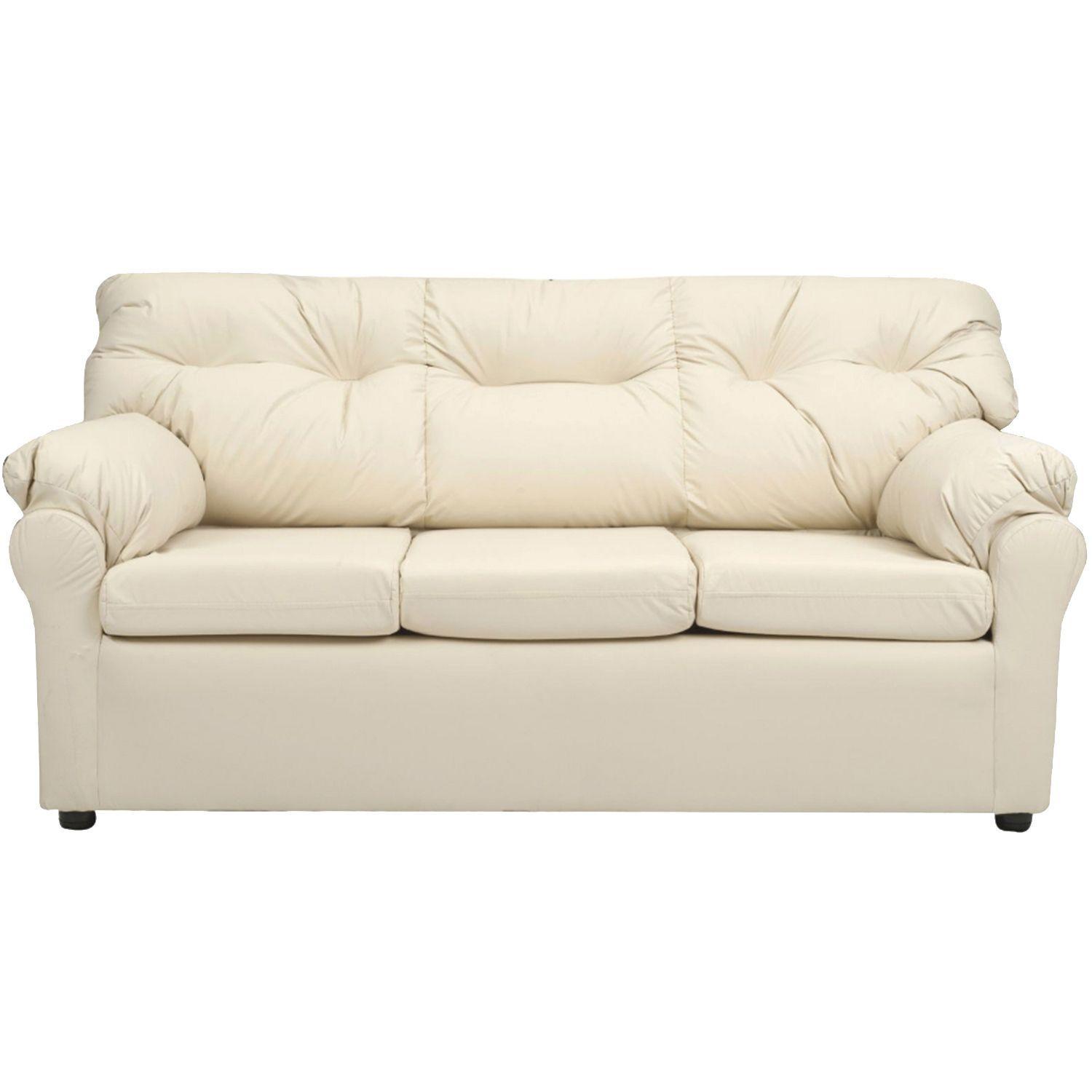 Juego de Living Madrid 3-2 de Cuero sintetico Pu Beige-2