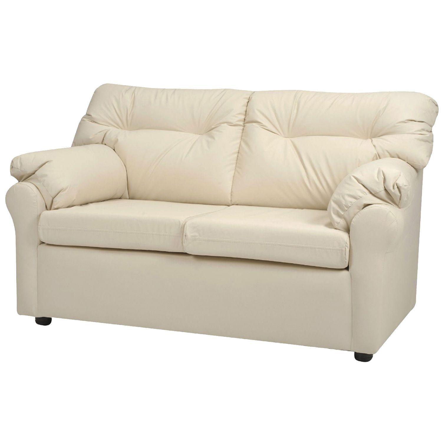 Juego de Living Madrid 3-2-1 de Cuero sintético Pu Beige-4