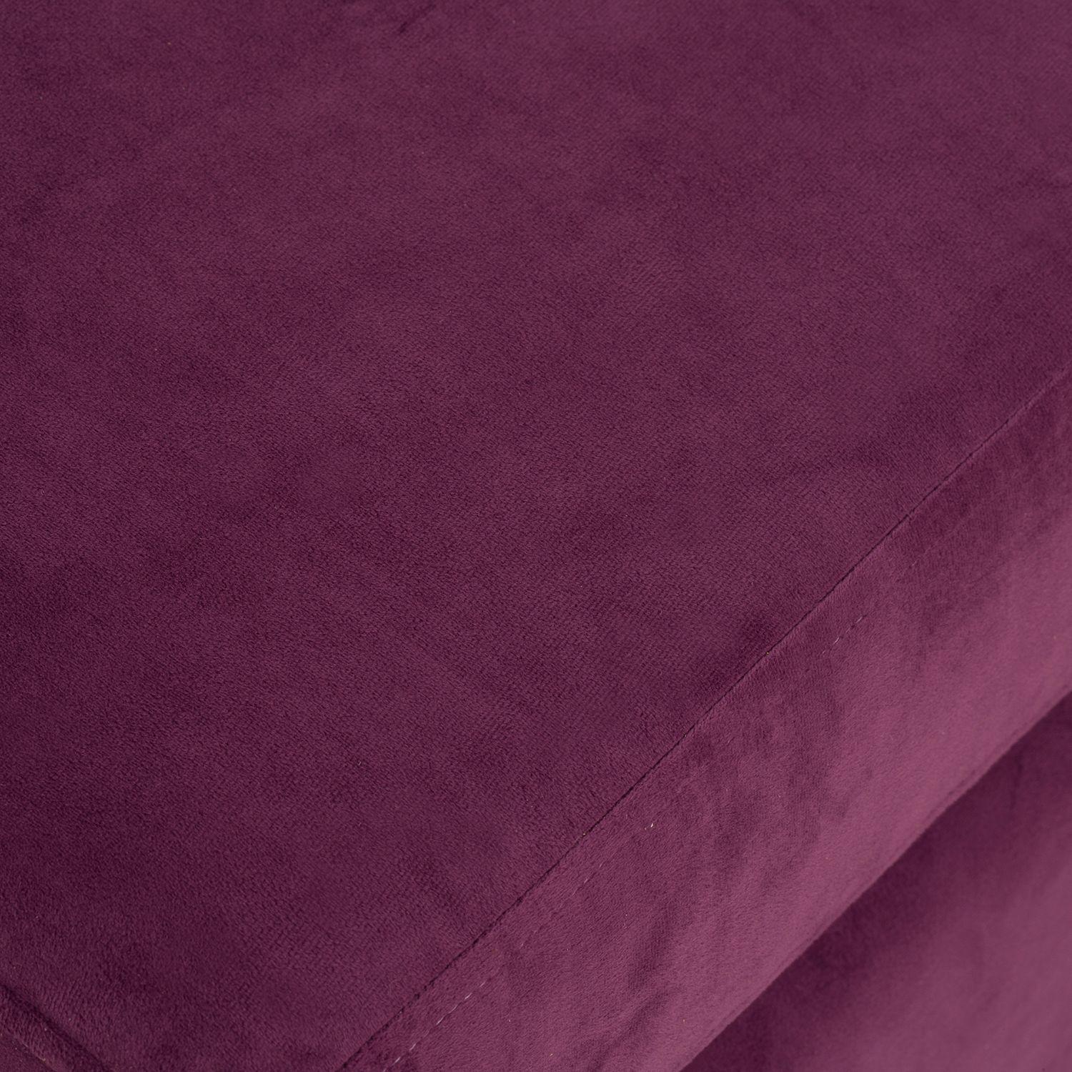 Sofá Seccional Valentina de Felpa - Lila-6