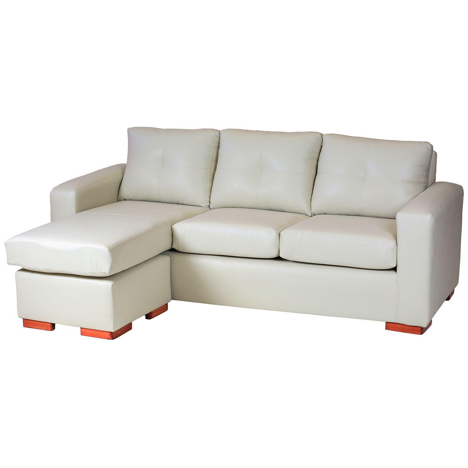 Seccional Miami Cuero Sintetido Pu Beige-2