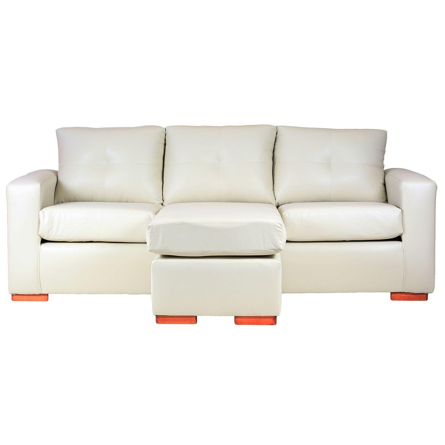 Seccional Miami Cuero Sintetido Pu Beige-4