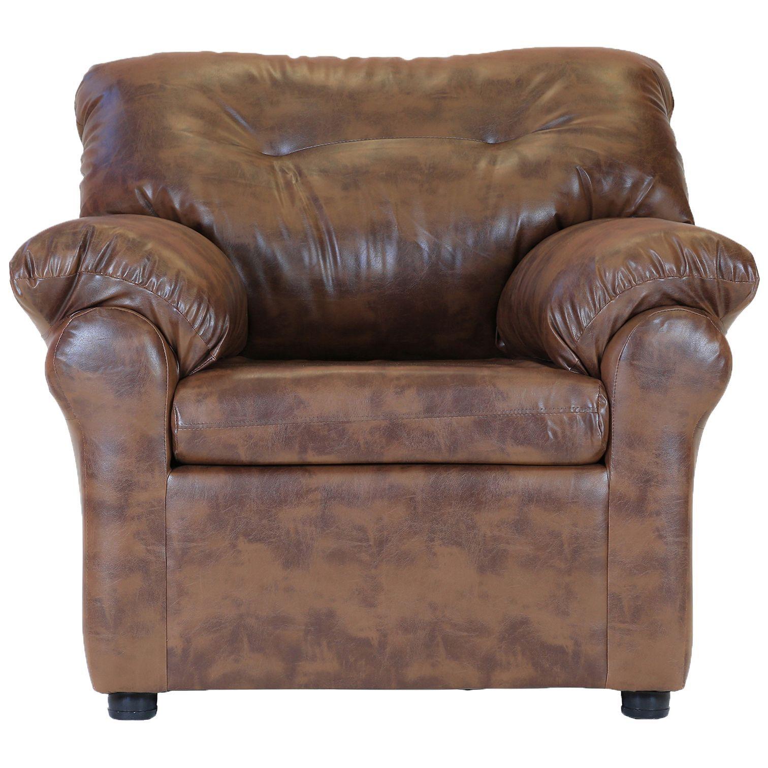 Juego de Living Madrid 3-1-1 de Cuero Sintético Pu - Caramelo-4