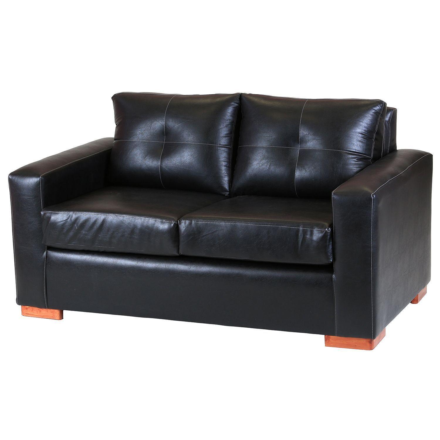 Roma 3-2-1 Cuerpo Cuero Sintetico Pu - Negro-4