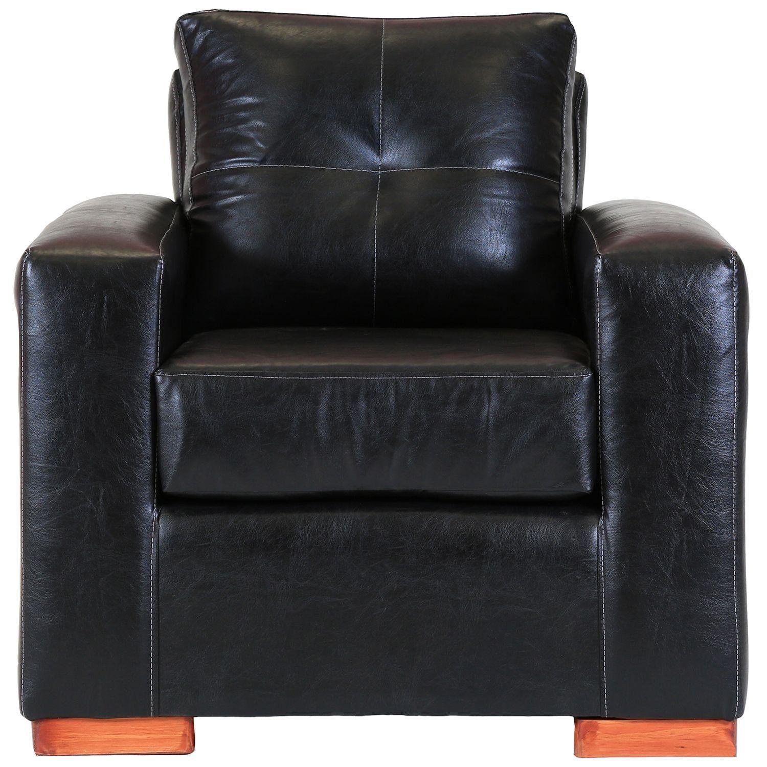 Roma 3-2-1 Cuerpo Cuero Sintetico Pu - Negro-5