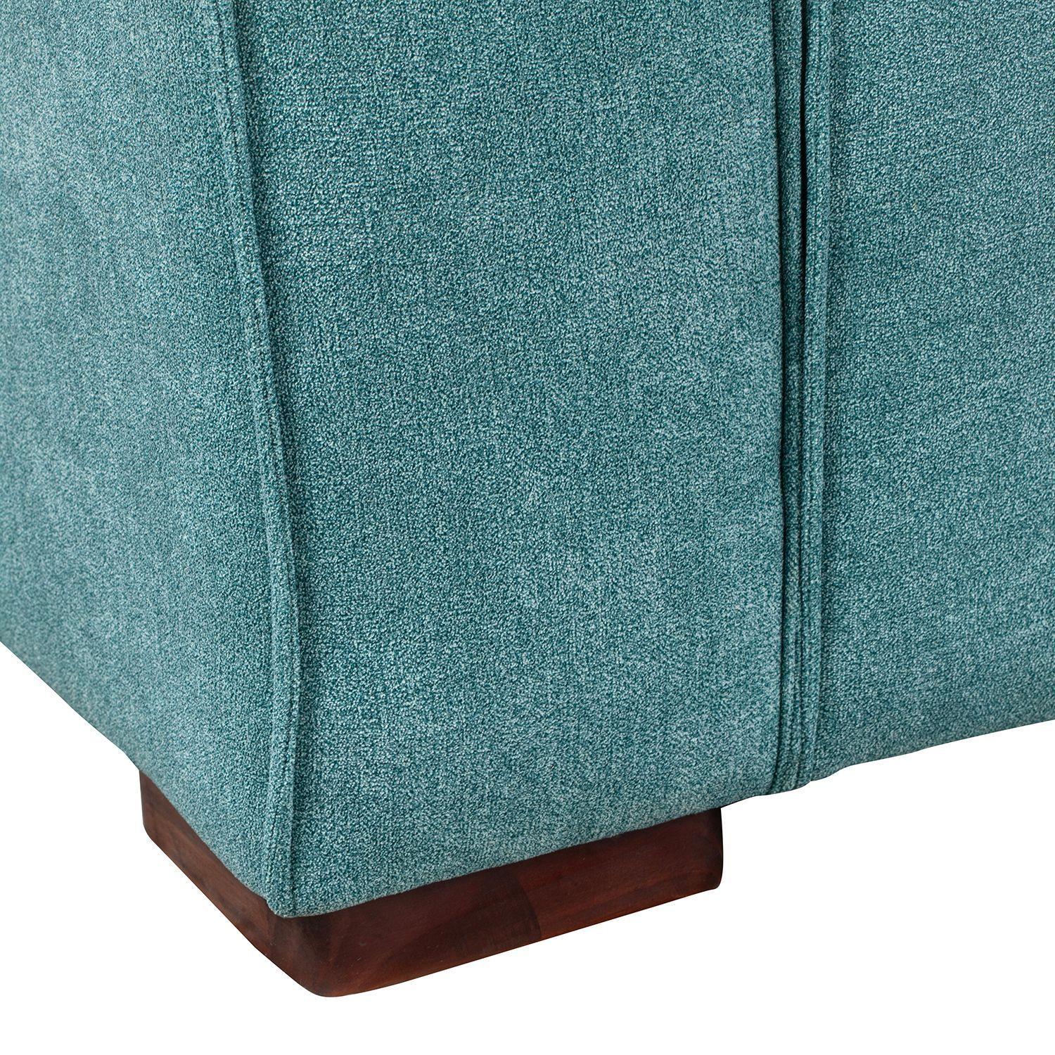 Sofá Modular Fortaleza 3 Cuerpos - Tela Lino Finesse Verde Agua-3