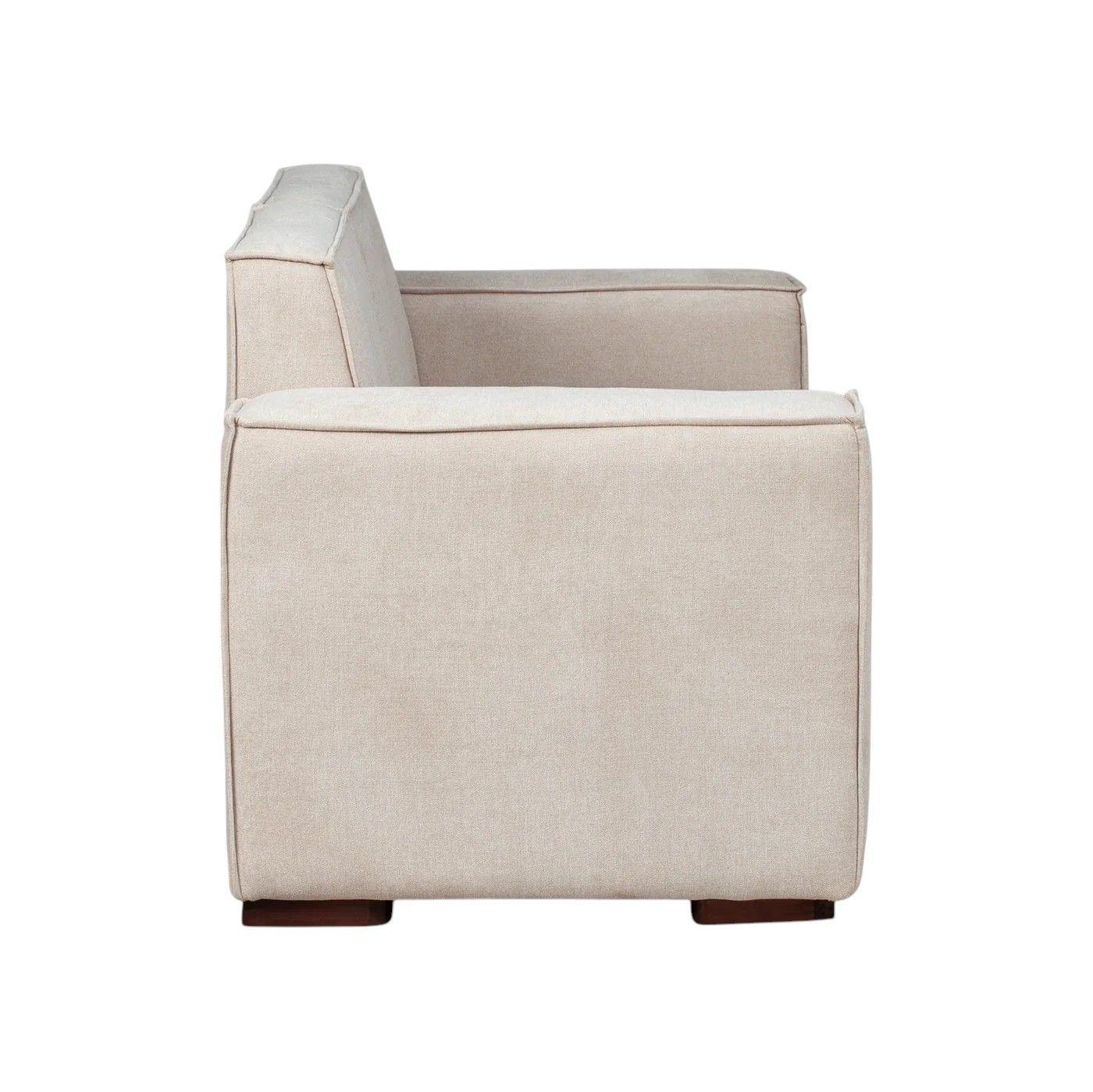Sofá Modular Fortaleza 2 cuerpos - Tela Lino Finesse Beige-2