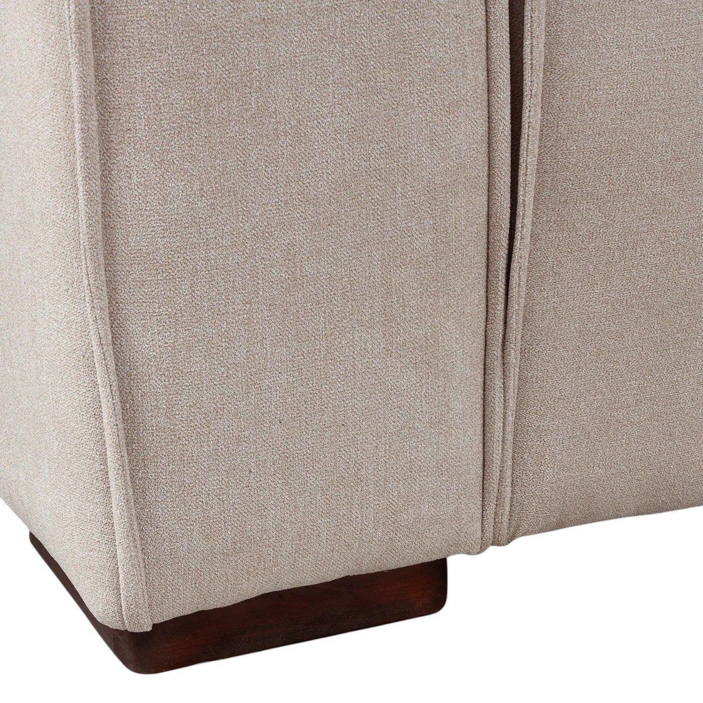 Sofá Modular Fortaleza 2 cuerpos - Tela Lino Finesse Beige-4