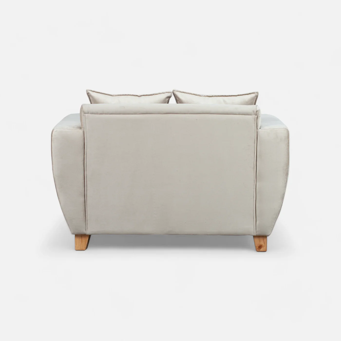 Sofá Perugia 2 Cuerpos Felpa Beige-3