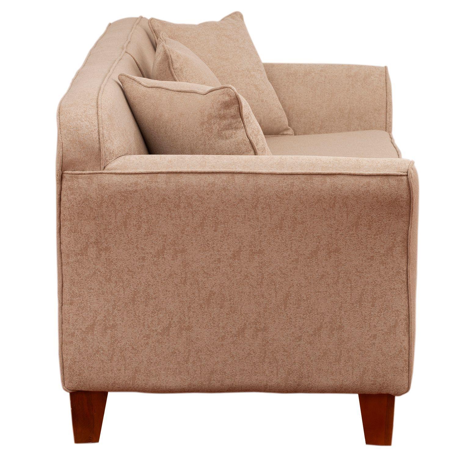 Sofá Ivannia 3  Cuerpos Lino Sidelli Beige-3